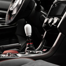 Load image into Gallery viewer, Cobb Subaru 6-Speed Tall Weighted COBB Shift Knob - White (Incl. Both Red + Blk Collars)