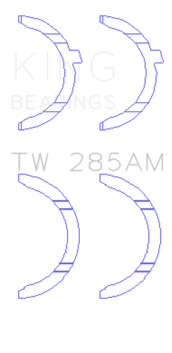 King Engine Bearings 94-01 Toyota 2.4L 2RZ-FE/2.7L 3RZ-FE Thrust Washer Set