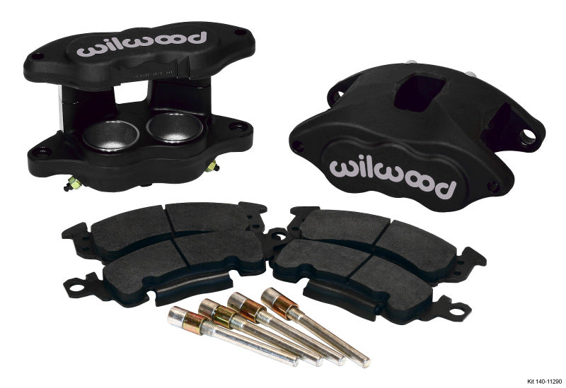 Wilwood D52 Front Caliper Kit - Black Ano 2.00 / 2.00in Piston 1.28in Rotor