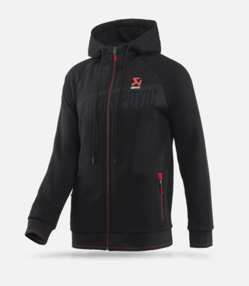 Akrapovic Mens Corpo Zip Hoodie Black - XL