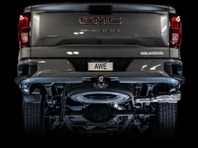 Load image into Gallery viewer, AWE Tuning 4th Gen GM 1500 5.3L 0FG Catback Dual Side Exit (Flat Bumper) - Chrome Tips