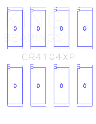 King Engine Bearings Audi/VW 83-03 1.6L/1.8L/2.0L Performance Rod Bearing Set - Size +0.25mm