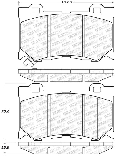 StopTech Street Select Brake Pads - Front