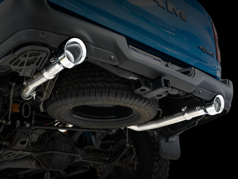 AWE Tuning 19-21 RAM 1500 5.7L (w/Cutouts) 0FG Dual Rear Exit Cat-Back Exhaust - Chrome Silver Tips