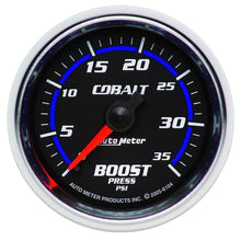 Load image into Gallery viewer, Autometer Cobalt 52mm 0-35 psi Mechanical Boost Gauge