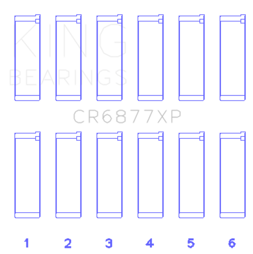 King Engine Bearings BMW S54B32 3.2L Performance Rod Bearing Set - Size STD