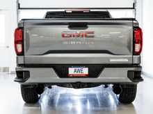 Load image into Gallery viewer, AWE Tuning 4th Gen GM 1500 5.3L 0FG Catback Split Rear Exit (Flat Bumper) - Dual Diamond Tips