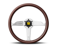 Load image into Gallery viewer, Momo Grand Prix Steering Wheel 350 mm - Mahogany Wood/Brshd Spokes