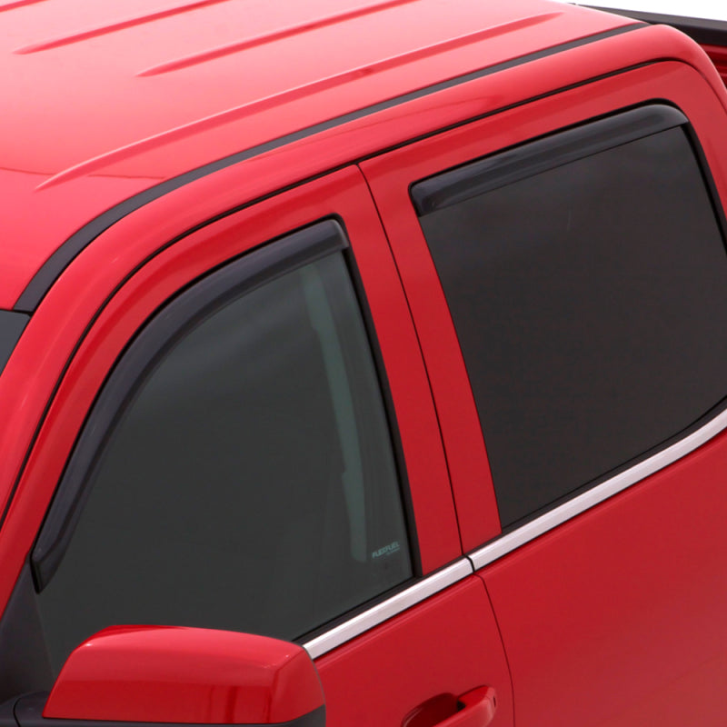 AVS 16-18 Mazda 2 Ventvisor In-Channel Front & Rear Window Deflectors 4pc - Smoke