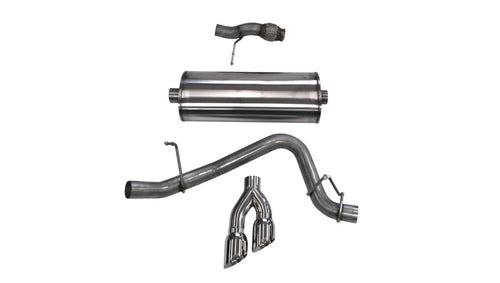 Corsa 2015-2020 Chevy Tahoe/GMC Yukon Cat-Back Exhaust Sport 3in Single Side Twin Polished 4in Tips