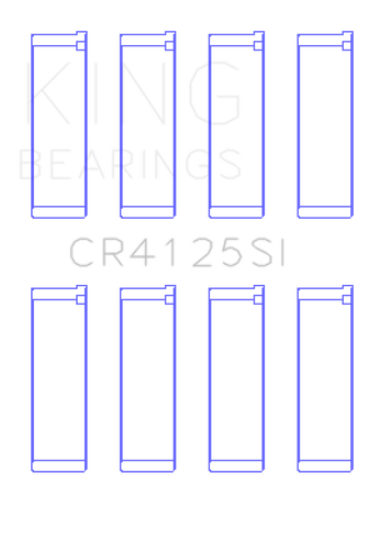King Subaru EJ20/EJ22/EJ25 (Including Turbo) Silicone Bi-Metal Alum Rod Bearing Set - Size STD