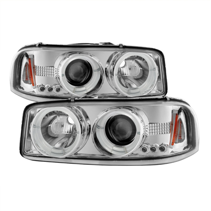 Spyder GMC Sierra 1500/2500/3500 99-06 Projector Headlights LED Halo LED Chrome PRO-YD-CDE00-HL-C