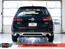Load image into Gallery viewer, AWE Tuning VW MK7 Golf Alltrack/Sportwagen 4Motion Touring Edition Exhaust - Diamond Black Tips