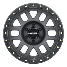 Load image into Gallery viewer, Method MR309 Grid 17x8.5 0mm Offset 6x5.5 108mm CB Titanium/Black Street Loc Wheel