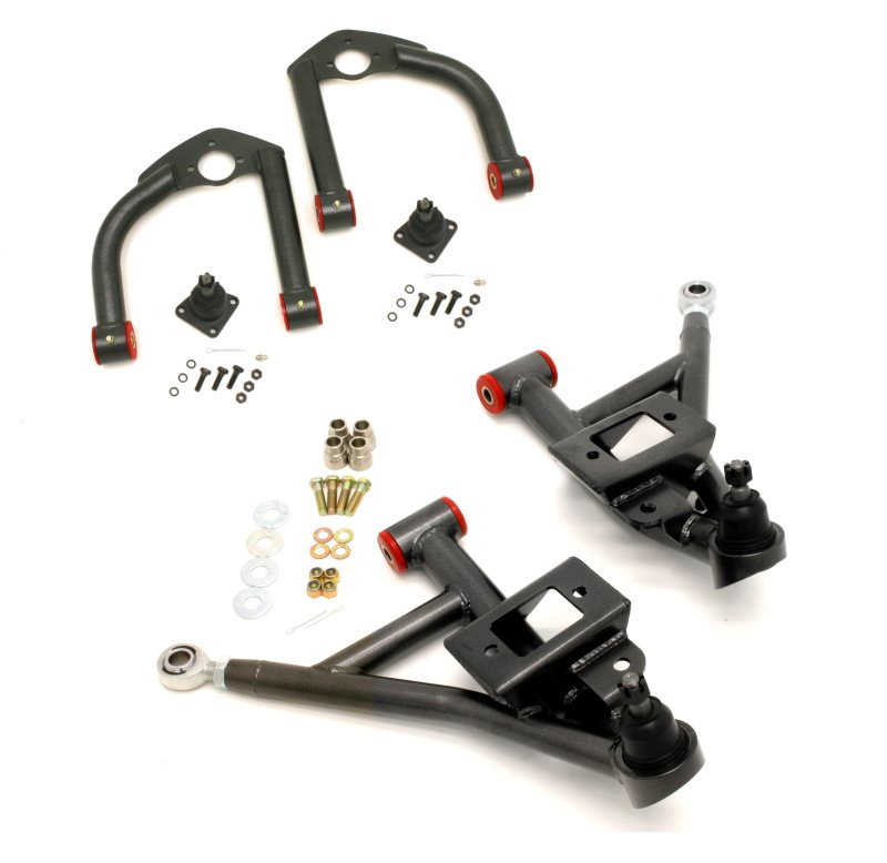 BMR 93-02 F-Body Upper And Lower A-Arm Kit - Black Hammertone