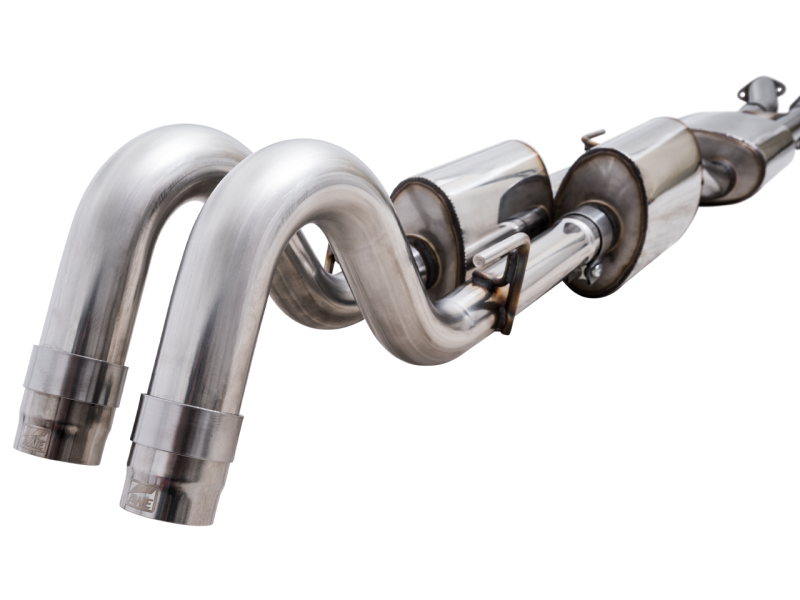 AWE 16-22 Toyota Tacoma 0FG Catback Exhaust w/ BashGuard - Dual Chrome Silver Tips