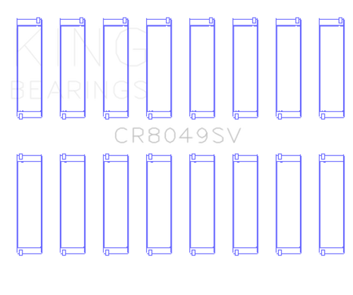 King Engine Bearings 08-11 BMW N62/N63/S63 Rod Bearing Set - Size +.25mm