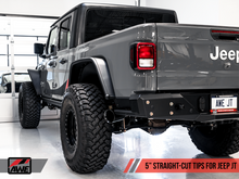 Load image into Gallery viewer, AWE Tuning 20-21 Jeep Gladiator JT 3.6L Tread Edition Cat-Back Dual Exhaust - Diamond Black Tip