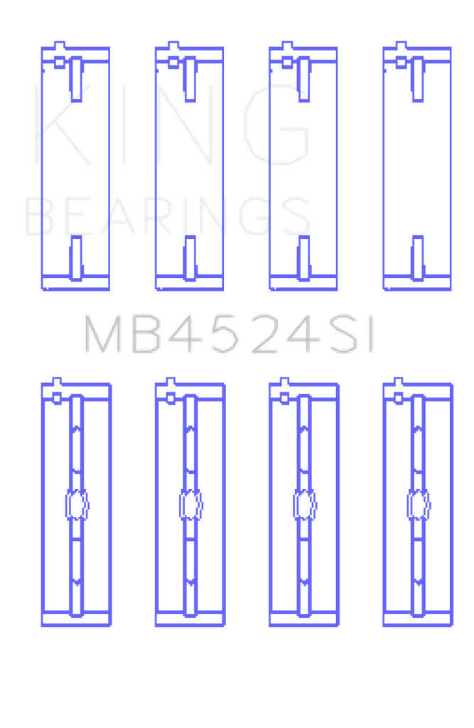 King Engine Bearings Nissan VR38DETT/VQ35HR/VQ37HR Main Bearing Set