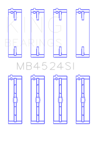 King Engine Bearings Nissan VR38DETT/VQ35HR/VQ37HR Main Bearing Set