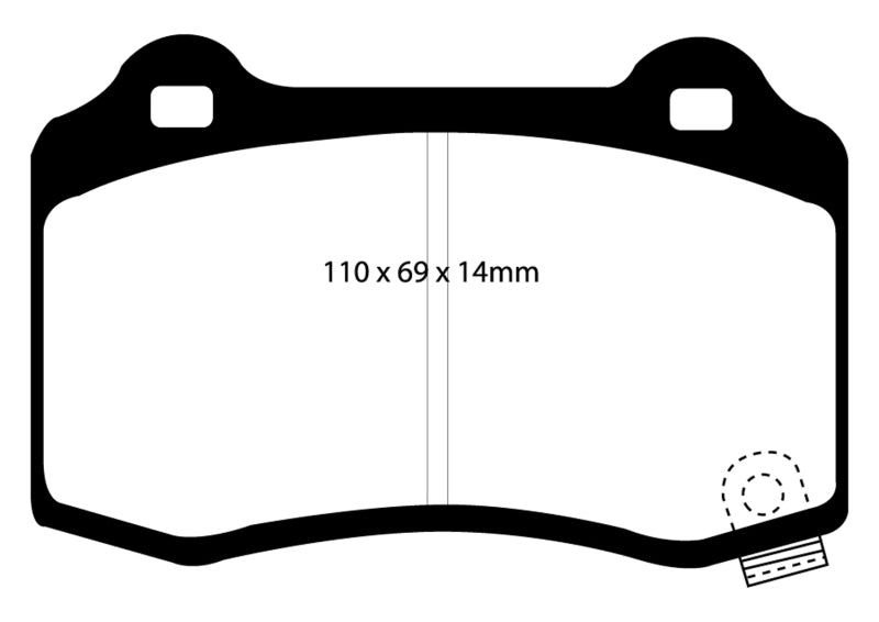 EBC 04-05 Cadillac CTS-V 5.7 Bluestuff Rear Brake Pads