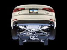 Load image into Gallery viewer, AWE Tuning Audi B9 A4 Touring Edition Exhaust Dual Outlet - Diamond Black Tips (Includes DP)