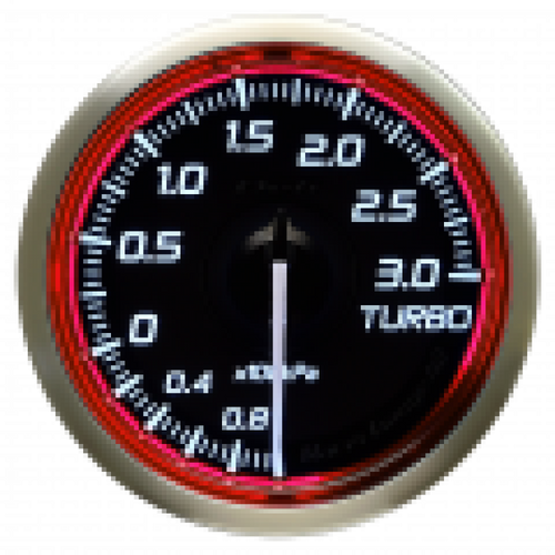 DEFI Racer Turbo Gauge N2 52mm SI 300KPA Red