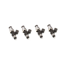 Load image into Gallery viewer, Injector Dynamics 1050cc Injectors-48mm L/14mm Adaptor Top/2x8mm Lower O-Ring (SFC Rails) (Set of 4)