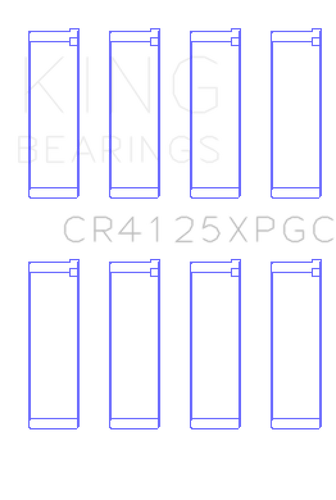 King Subaru EJ20/EJ22/EJ25 (Suites 52mm Journal Size) Tri-Metal Coated Rod Bearing Set - Size STD