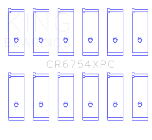 King Engine Bearings Toyota2JZGE/2JZGTE 3.0L pMaxKote Performance Rod Bearing Set - Size STD