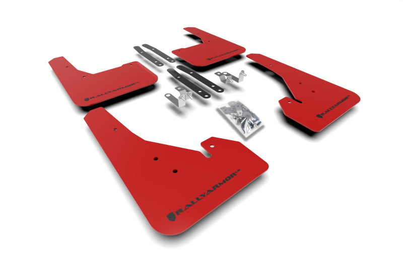 Rally Armor 18-26 Toyota Corolla Hatchback Red UR Mud Flap Black Logo