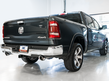 Load image into Gallery viewer, AWE Tuning 19-21 RAM 1500 5.7L (w/Cutouts) 0FG Dual Rear Exit Cat-Back Exhaust - Chrome Silver Tips