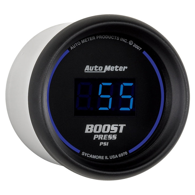Autometer Cobalt Digital 52mm Digital 5-60 PSI Boost Gauge