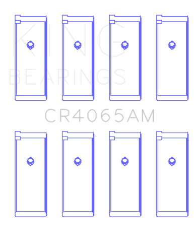 King 91-04 Nissan 146CI/2.4L KA24DE L4/89-97 146CI/2.4L KA24E L4 Rod Bearing Set - Size STD