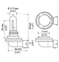 Load image into Gallery viewer, Hella Optilux H9 12V/100W XB Xenon White Bulb (pair)